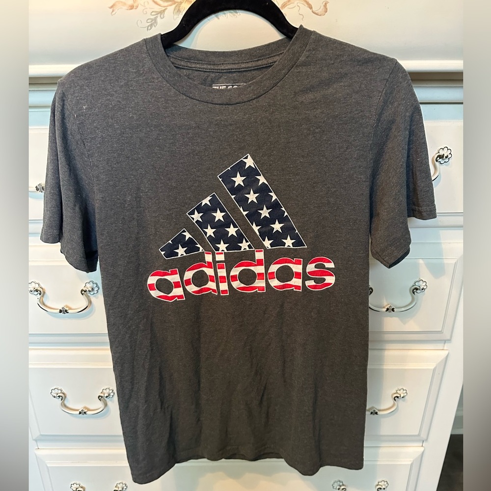 Adidas American Flag T-Shirt, Size Small